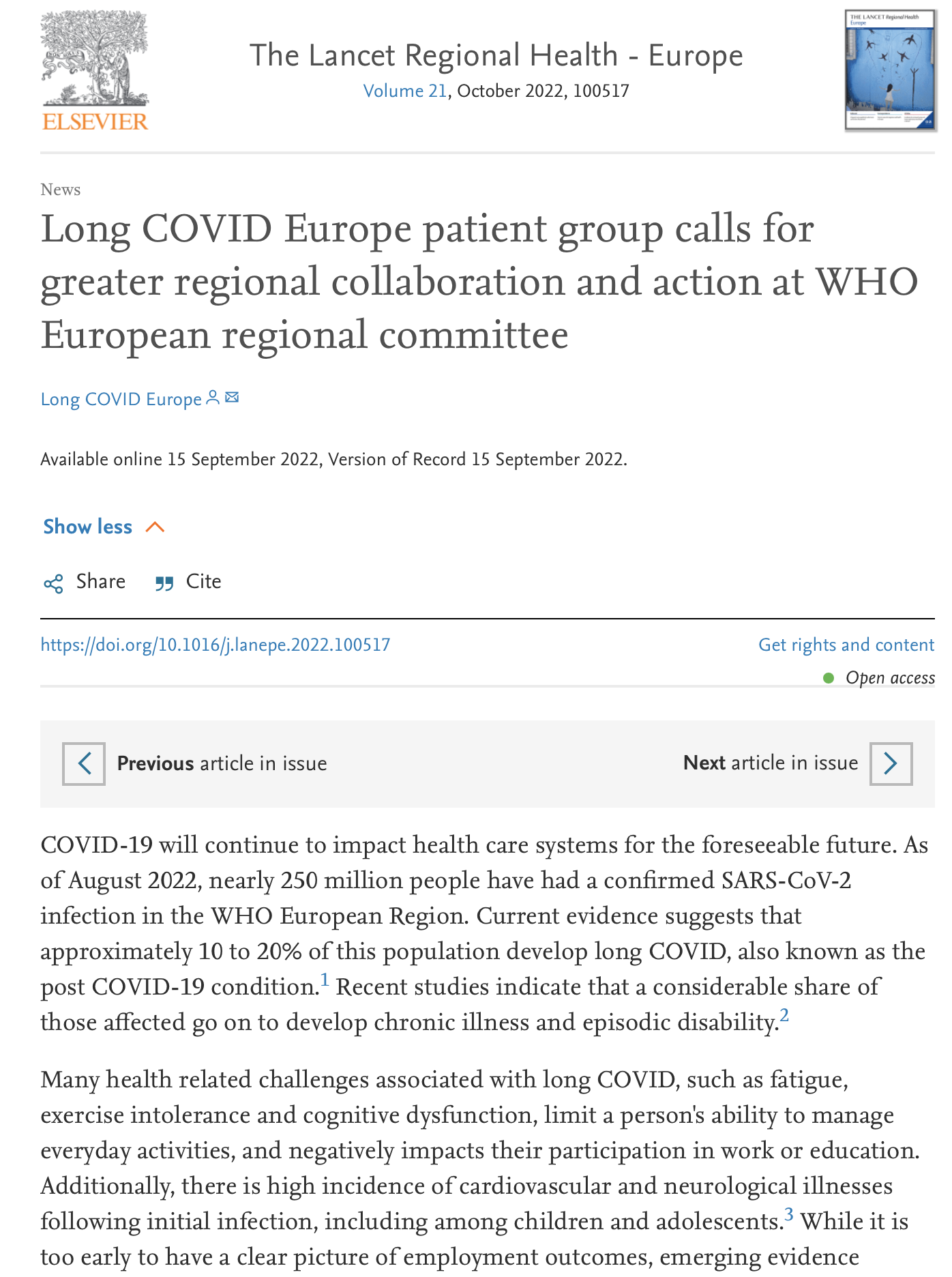 Lancet Regionális Egészség Európában: Új felfedezések!