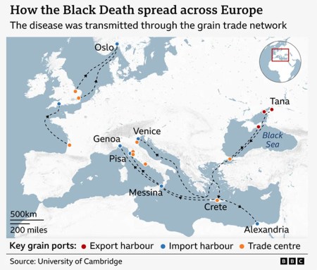 Vulkáni kitörés indíthatta el Európa halálos pestisét!