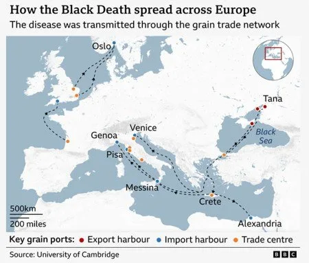 Vulkáni kitörés indíthatta el Európa halálos pestisét!